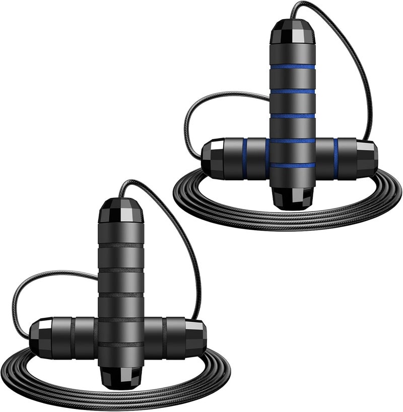 SKIFUL Jump Rope,Tangle-Free Rapid Speed Jump Rope with Ball Bearings for Men,Women and Kids,Adjustable Steel Skipping Rope with Ergonomic Foam Handles,A Ideal Equipment and Accessories for Workout,Fitness,Exercise,Home Gym,Slim Body - Image 1